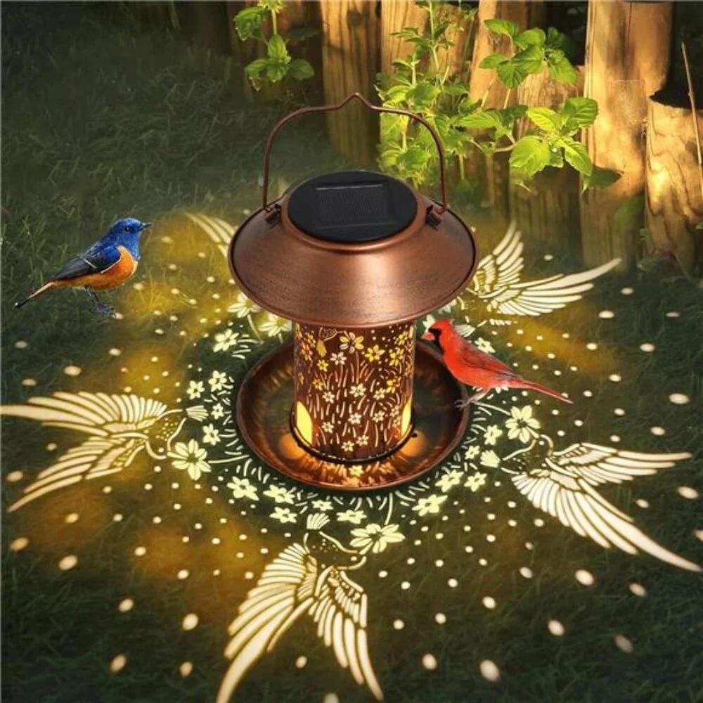 Bird Feeders for Outdoors Hummingbird Solar Lanterns Outdoor Waterproof Hanging